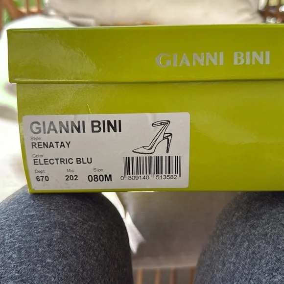 Gianni Bini Renatay Electric Blue Suede Heels “SZ8” - Picture 12 of 12